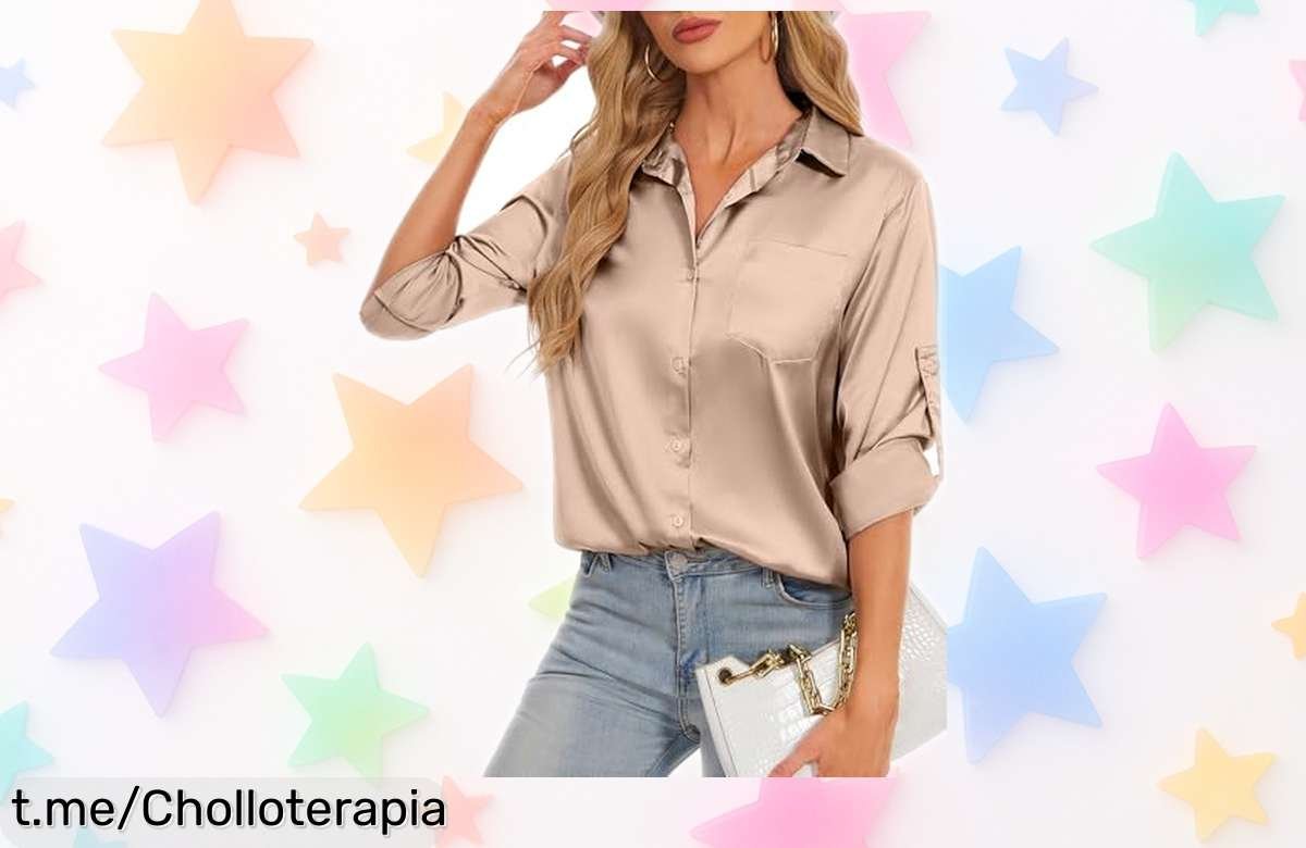 Blusa elegante y ligera HANERDUN que parece seda con precio loco; ¡no dejes pasar la oportunidad de brillar en cada ocasión, solo por tiempo limitado!