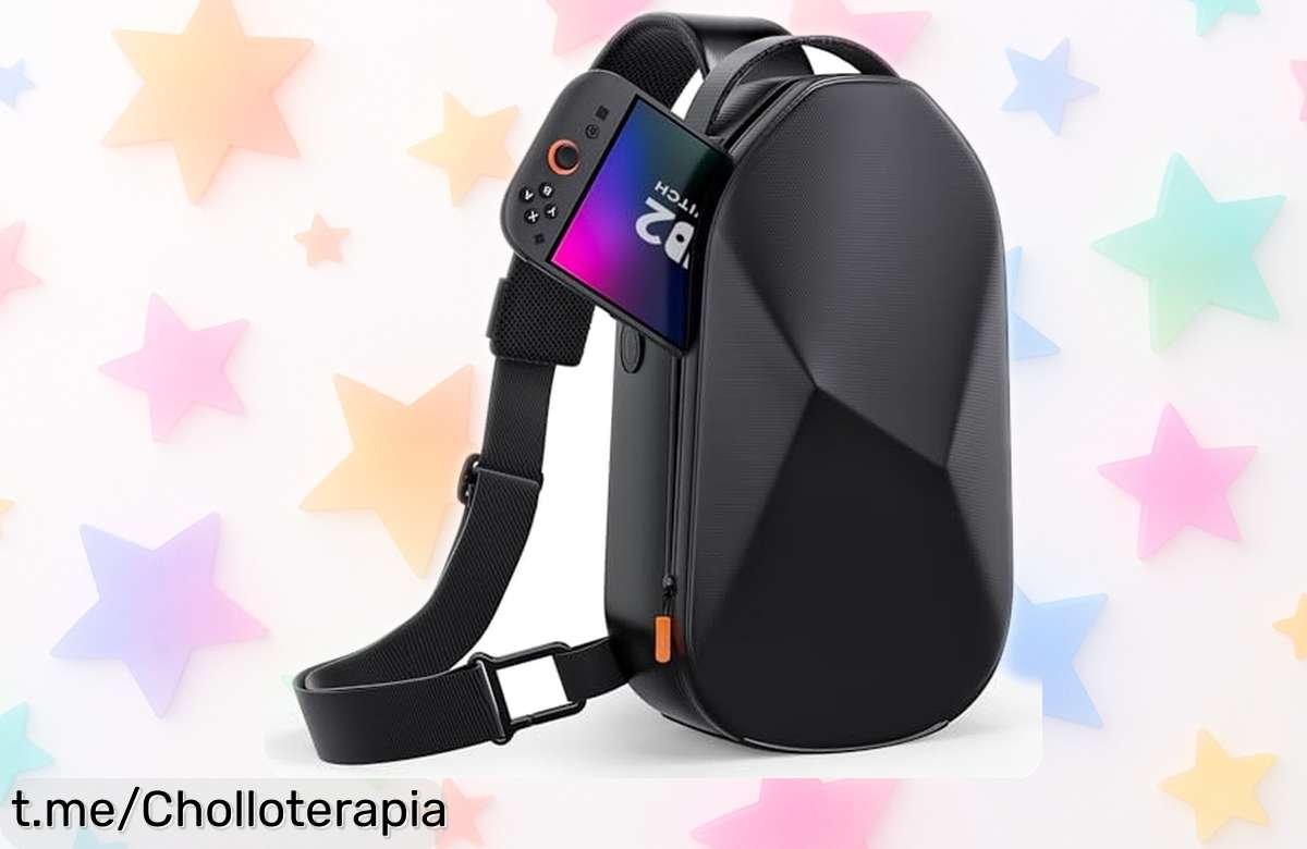 Bolsa bandolera COOWPS para Nintendo Switch 2 y Steam Deck, espacio de sobra y protección dura a precio loco, ¡protege tu consola y no te quedes sin ella!