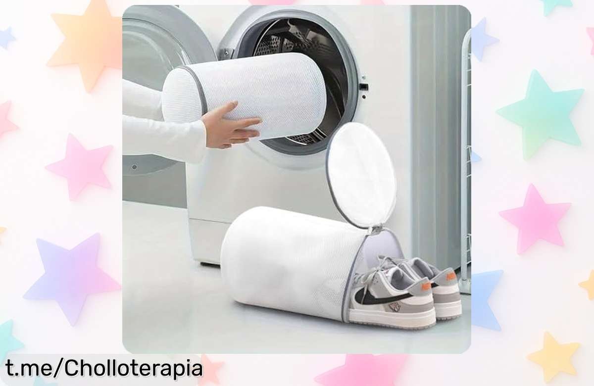 Bolsa de malla para lavar zapatos y prendas delicadas que ahora está a un precio loco: protege tu ropa mientras ahorras, ¡no te quedes sin la tuya!