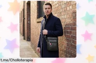 Bolso bandolera impermeable para hombre a precio loco que cabe todo lo esencial y complementa tu estilo moderno, ¡no te quedes sin el tuyo y dale un toque especial a tus días!
