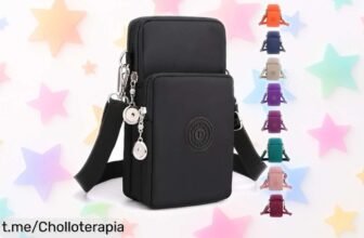 Bolso pequeño cruzado para mujer con correa ajustable y múltiple compartimentos, ¡un ofertón práctico y estiloso que te hará brillar a precio regalao!