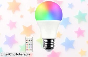 Bombilla LED de colores con mando 7H SEVENON: Crea el ambiente perfecto a distancia y aprovecha este precio regalado antes de que desaparezca. ¡No te lo pierdas!