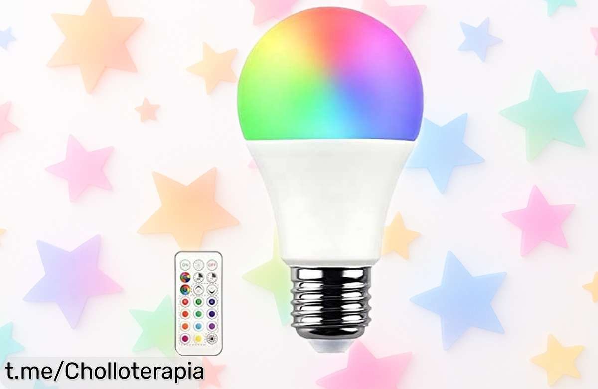 Bombilla LED de colores con mando 7H SEVENON: Crea el ambiente perfecto a distancia y aprovecha este precio regalado antes de que desaparezca. ¡No te lo pierdas!