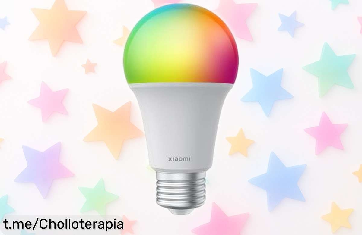Bombilla LED inteligente Xiaomi que cambia de color al instante y transforma tu hogar a un precio regalado, ¡no dejes pasar esta oportunidad brillante!