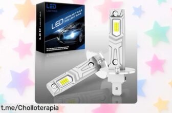 Bombillas LED AUXIRACER H1 para coche en 2 sets, ¡ilumina tu camino con una luz potente y un ofertón que no querrás dejar escapar!