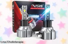 Bombillas LED OUSHI H3 para luces antiniebla, ¡super potencia y duración a un precio loco que no puedes dejar pasar! Mejora tu visibilidad y recíbelas ya en casa.