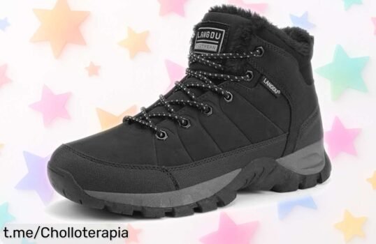 Botas de senderismo LANGDU resistentes al frío y con suela antideslizante, ¡ahora a precio de ganga para que conquistes la montaña! No te quedes sin ellas.