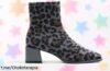 Botines de mujer tipo calcetín GIOSEPPO con animal print y tacón rojo, ¡rebajados a un precio nunca visto que te hará brillar! No dejes escapar esta oportunidad única.