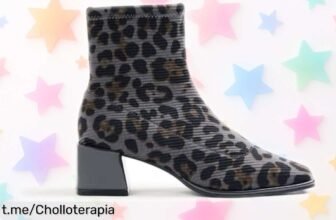 Botines de mujer tipo calcetín GIOSEPPO con animal print y tacón rojo, ¡rebajados a un precio nunca visto que te hará brillar! No dejes escapar esta oportunidad única.