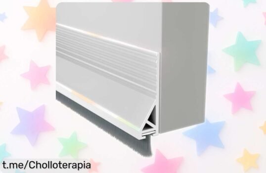 Burlete autoadhesivo para puertas con cepillo que frena ruido, polvo y bichos a un precio regalado; ¡no dejes pasar esta oportunidad y disfruta en tranquilidad ya!