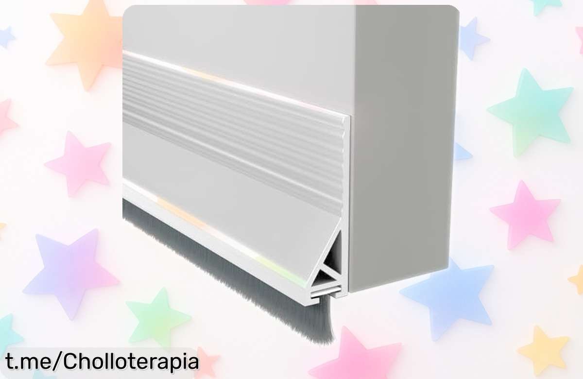 Burlete autoadhesivo para puertas con cepillo que frena ruido, polvo y bichos a un precio regalado; ¡no dejes pasar esta oportunidad y disfruta en tranquilidad ya!