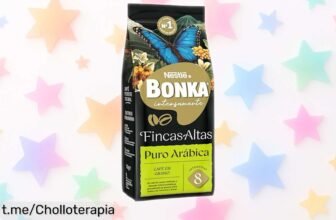 Café en grano BONKA Arábica puro, ¡experimenta el sabor intenso y aroma irresistible! Oferta limitada que despertará tus mañanas con este chollazo para amantes del buen café.