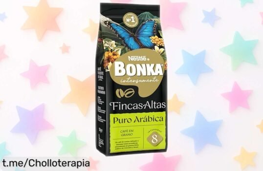 Café en grano BONKA Arábica puro, ¡experimenta el sabor intenso y aroma irresistible! Oferta limitada que despertará tus mañanas con este chollazo para amantes del buen café.