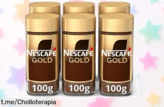 Café soluble Nescafé Gold Natural en pack ahorro de 6 tarros: ¡precio loco! No te quedes sin tu cafelito buenísimo, aprovecha este super chollo y hazlo tú mismo cada mañana.