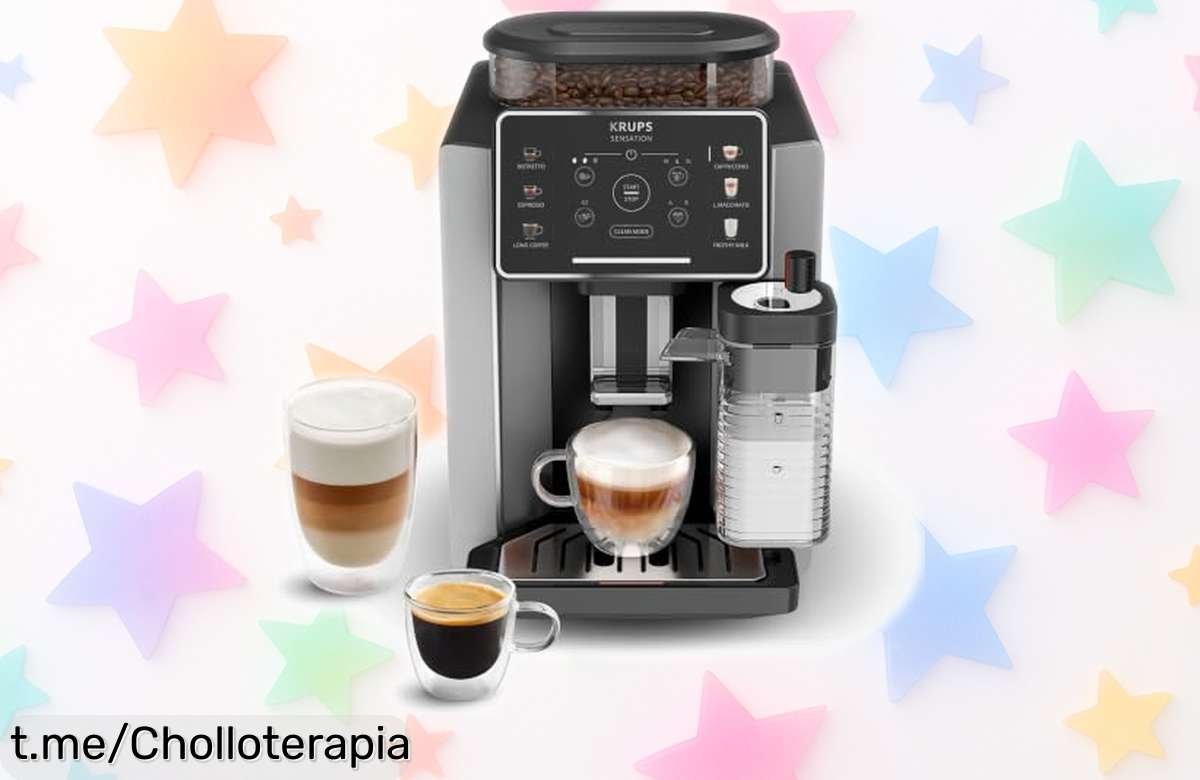 Cafetera superautomática KRUPS Sensation Milk a precio loco: disfruta de 6 tipos de café con espuma que amarás. ¡No te quedes sin el tuyo, esta oportunidad vuela!