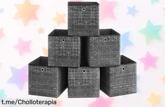 Cajas plegables SONGMICS para almacenamiento: 6 soluciones prácticas que ahorran espacio y son un chollazo para tus cosas, ¡no dejes pasar esta oferta increíble!