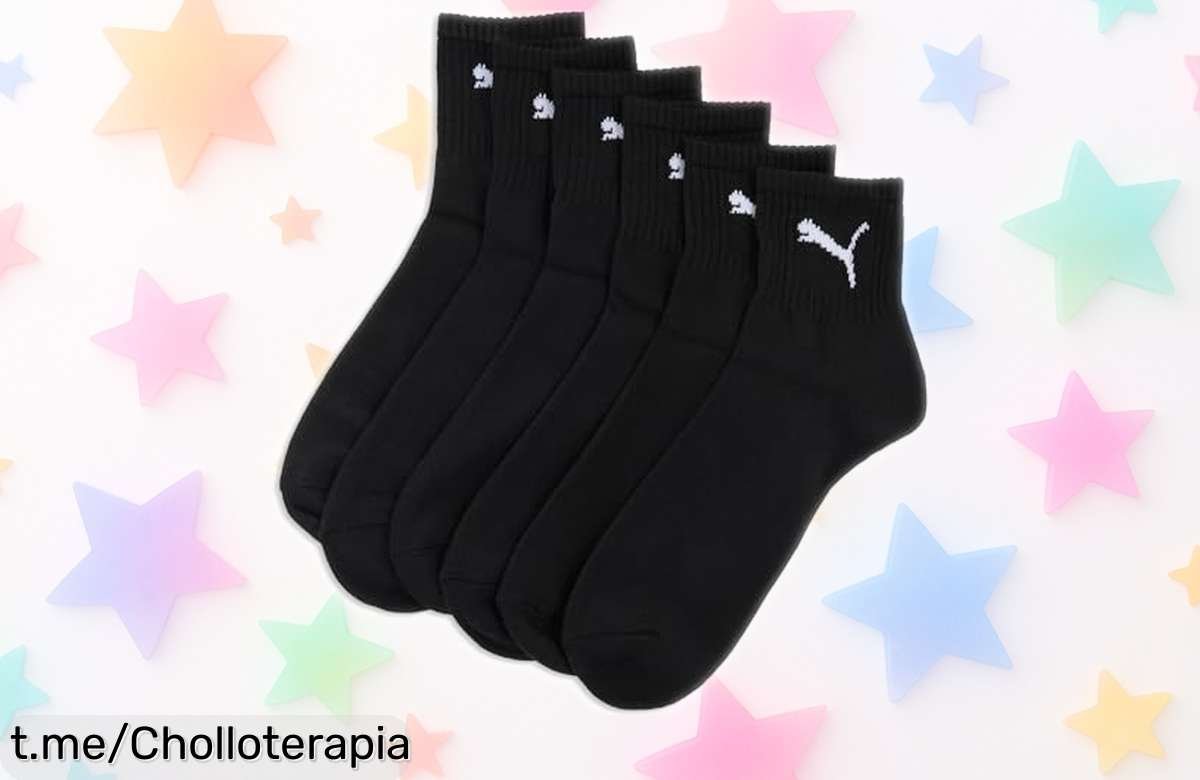 Calcetines PUMA antideslizantes que se quedan donde deben, sin rozaduras y con un precio irresistible; ¡no te quedes sin los tuyos!