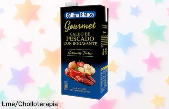 Caldo gourmet de pescado con bogavante y rape Gallina Blanca a precio loco, da sabor top a tus platos sin complicaciones ¡no te quedes sin el tuyo!