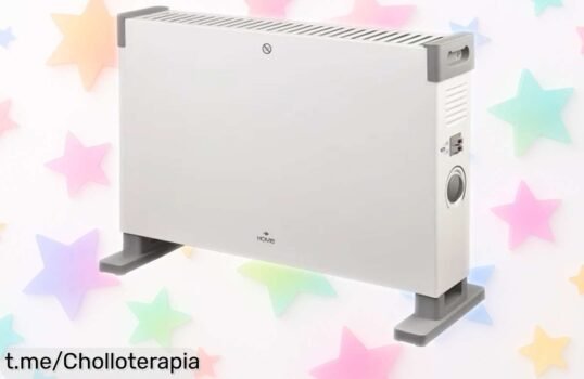 Calefacción rápida sin complicaciones con el convector eléctrico Carrefour Home HCONV2000JS25 a precio rebajado, ¡no dejes que el frío te pille!