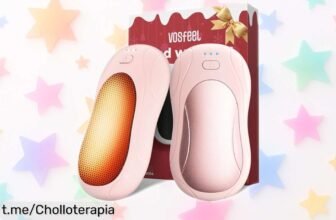 Calentador de manos recargable 2 en 1 VOSFEEL: siente el calor al instante y no pases frío, ¡aprovecha este precio increíble antes de que se agote!