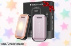 Calentadores de manos recargables 2 en 1 AICPAN a un precio increíble, te calientan en 3 segundos y duran hasta 10 horas. ¡No dejes que el frío te detenga!