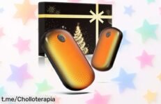 Calentadores de manos recargables pack 2 que jamás te dejarán con frío; con tres niveles de calor y un diseño moderno, ¡aprovéchalo ya antes de que se agote!
