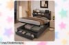 Cama canapé con almacenamiento hidráulico y luz LED: súper práctica, moderna y ahora a un precio loco para organizar tu espacio. ¡No dejes pasar esta oportunidad única!