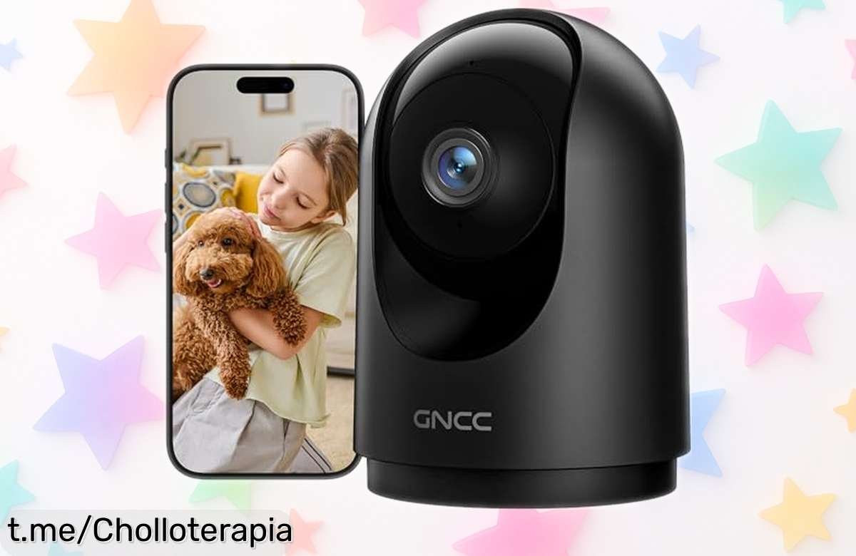 Cámara de vigilancia GNCC con imagen 2K y audio en tiempo real a precio loco, no pierdas la oportunidad de cuidar lo que más quieres ¡Realiza tu compra ya!
