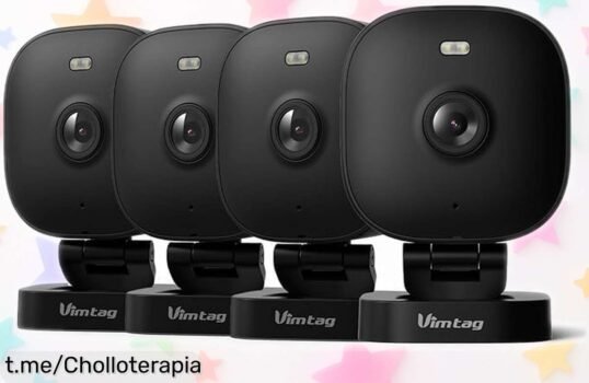 Cámara de vigilancia WiFi VIM TAG 2,5K para casa: seguridad real y visión nocturna en color a precio loco que no querrás dejar pasar. ¡No te quedes sin la tuya!