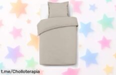 Cambia tu habitación con el juego de cama Vision: funda nórdica y almohada 100% algodón suave a precio loco, ¡renueva ya tu espacio y disfruta de noches perfectas!