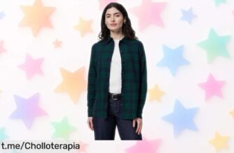 Camisa de franela Amazon Essentials súper ligera y calentita a precio tirado para que renuevas tu armario ya, no te quedes sin la tuya y disfruta el estilo en cada día fresco.