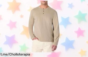Camisa de manga larga Amazon Essentials para hombre, 100% algodón resistente y con diseño único a precio loco que te hará destacar en cualquier plan. ¡No dejes pasar esta oportunidad!