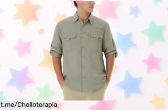 Camisa outdoor de hombre con protección solar UPF 50+ a precio loco, ideal para tus aventuras al aire libre. ¡No te quedes sin la tuya y disfruta del sol como nunca!
