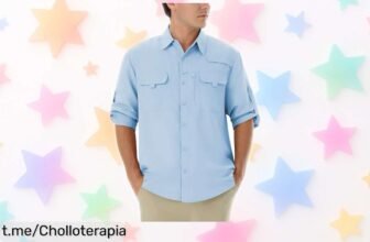 Camisa outdoor para hombre con protección solar UPF 50+, un ofertón que te hará vivir aventuras al aire libre sin complicaciones, ¡no dejes pasar esta oportunidad ya!