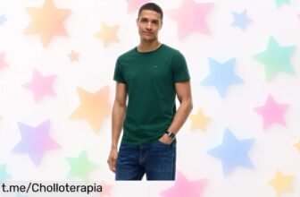 Camiseta ajustada de manga corta Tommy Jeans a precio escandaloso: renueva tu armario con estilo irresistible y atrapa todas las miradas ¡No esperes más!