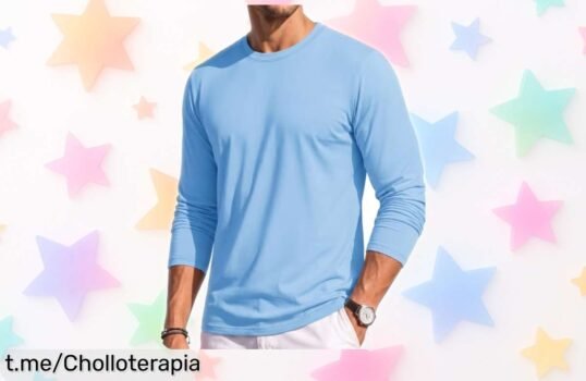 Camiseta básica de manga larga Tacvasen, tu nueva aliada en estilo a precio loco que no puedes dejar pasar; ideal para lucir siempre ¡sin complicaciones y con mucho confort!
