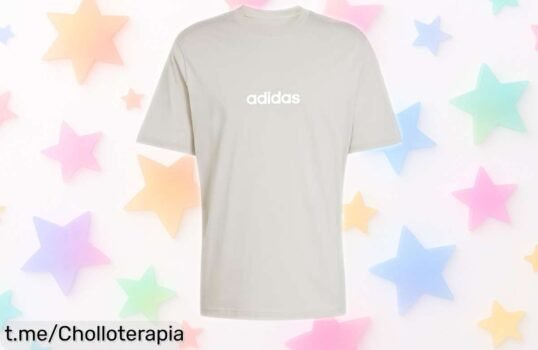 Camiseta básica para hombre adidas Essentials Linear, el estilo que siempre arrasa ¡no te la dejes escapar a este precio increíble!