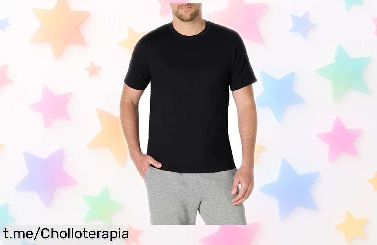 Camiseta de hombre Amazon Essentials con algodón 100% que respira, ¡aprovéchala ahora a un precio de escándalo y luce increíble cada día!
