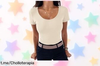 Camiseta de manga corta Aottori para mujer: ¡versatilidad total a un precio regalado que no puedes dejar pasar! Combínala y exprésate con estilo ahora.