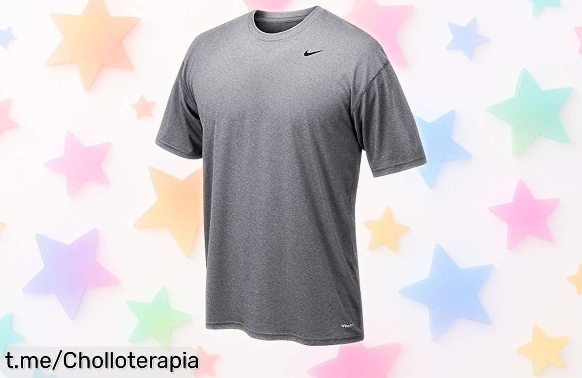 Camiseta de manga corta para hombre Nike Legend a precio loco: dale un giro a tu look hoy mismo y siente la frescura que mereces al mejor chollo del momento.