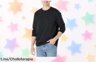 Camiseta de manga larga Amazon Essentials que te queda genial y a precio tirado, ¡no dejes escapar esta oportunidad única para lucir increíble!