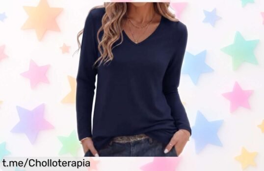 Camiseta de manga larga Crewhpo para mujer, suave y versátil a un precio increíble que no vas a creer; ¡no te quedes sin la tuya y siente el estilo hoy mismo!