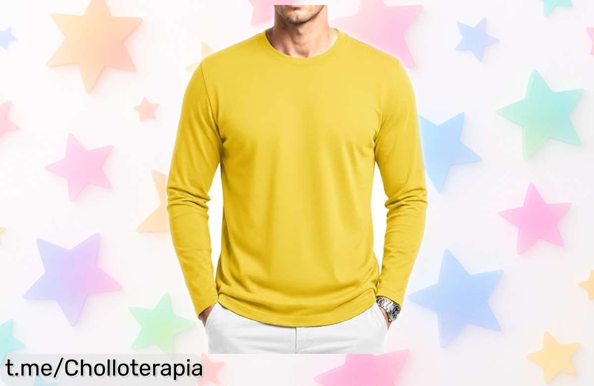 Camiseta de manga larga KEFITEVD en algodón suave y resistente, con un precio loco que te hará sonreír. ¡No pierdas la oportunidad de lucir genial hoy mismo!