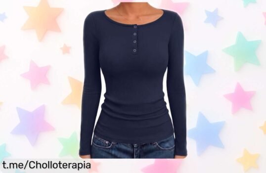 Camiseta de mujer Aottori con escote barco y textura acanalada a un precio loco que resalta tu estilo. ¡No dejes pasar esta oferta única para lucir espectacular ahora!