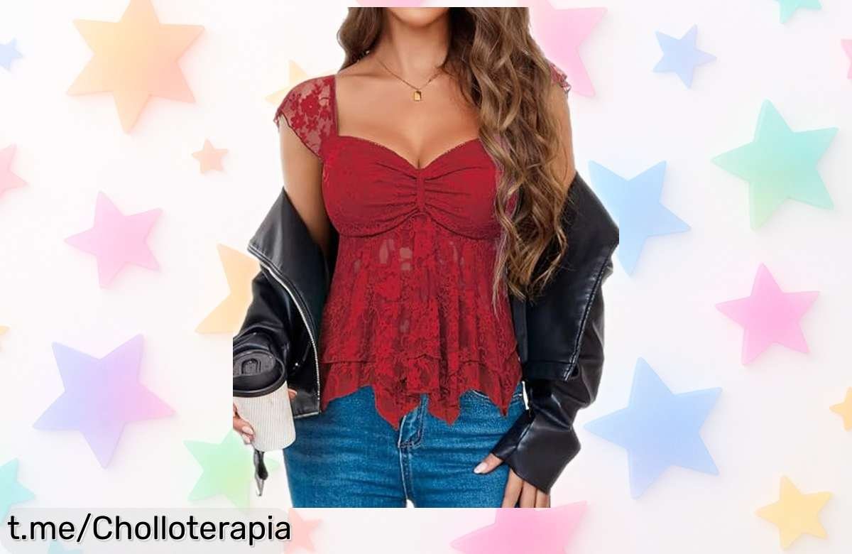 Camiseta de tirantes Avidlove con volantes que realzan tu figura, a un precio de ganga, ¡no te quedes sin la tuya y deslumbra en cada ocasión!