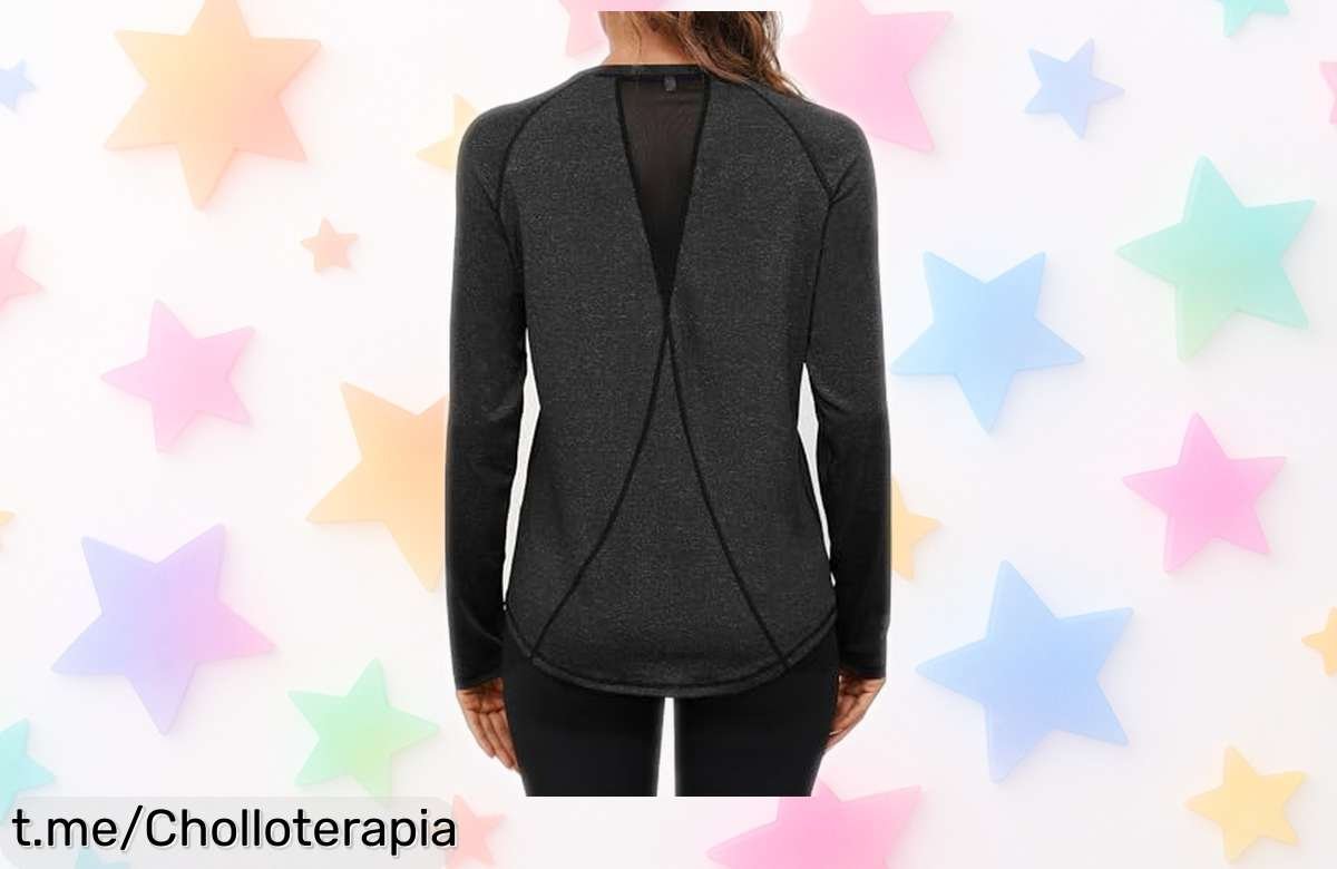 Camiseta deportiva Gyabnw para mujer, ligera y transpirable: el ofertón que necesitas para hacer yoga o correr sin preocupaciones. ¡No te quedes sin la tuya!
