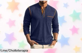 Camiseta manga larga básica COOFANDY para hombre, ¡oferta imperdible a un precio de escándalo que no querrás dejar pasar! Perfecta para brillar en cualquier momento.
