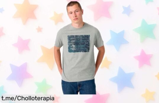 Camiseta para hombre relax de Levi’s con un estilo que no falla, ¡precio rebajado y super chollo! No esperes más, sorpréndete cada día llevándola.