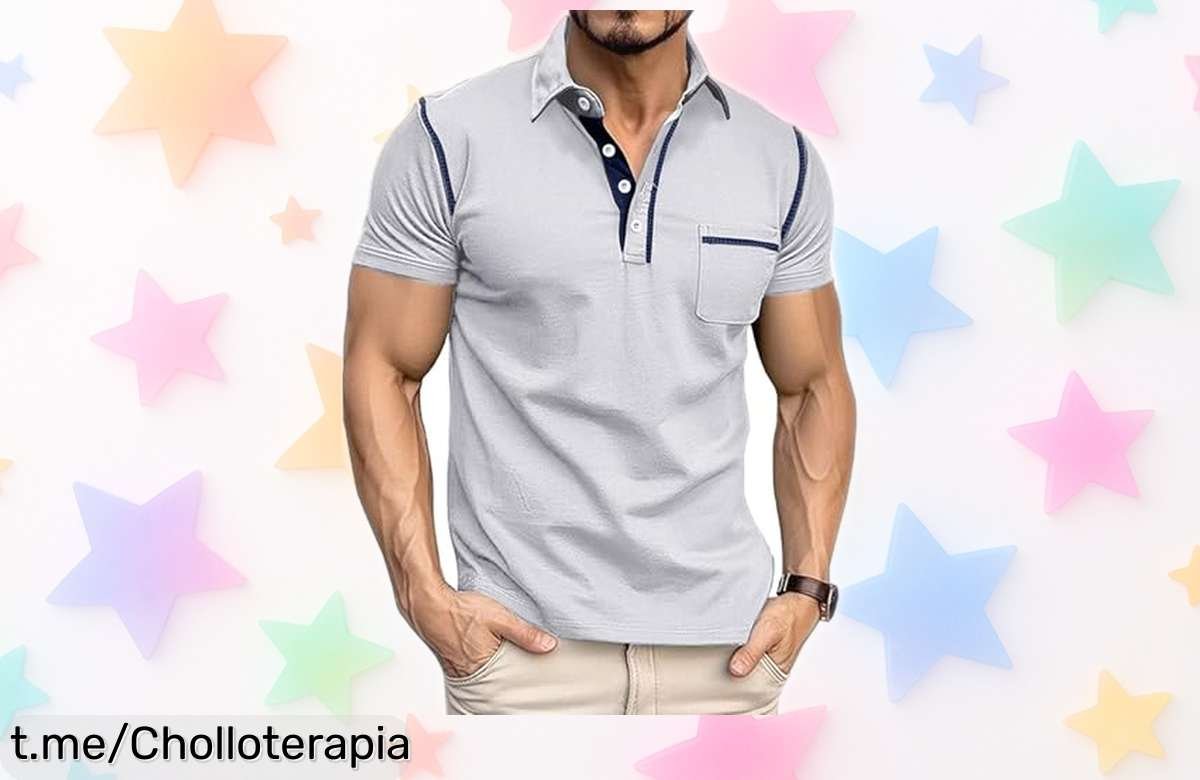 Camiseta polo de manga corta para hombre, estilo casual moderno que no te puedes perder: ¡rebaja increíble para lucir a la última en todos tus planes!