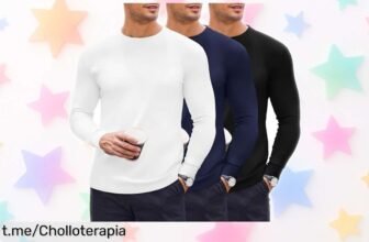 Camiseta térmica de manga larga Ekouaer que te mantiene calentito, ¡un ofertón irresistible ideal para cualquier plan que no querrás perderte!